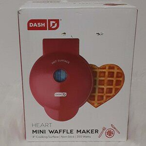 ♥  HEART  ♥  Mini Waffle Maker ~ NEW ~ Love ~ Valentines ~ Anniversary
